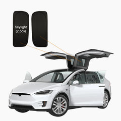 Model X(2015-2024) Privatliv og termisk isolerede solskærme Gardiner til Tesla Uigennemsigtigt solskærm til camping og daglig brug
