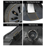 <tc>Model</tc> Y Uberturbine Style Wheel Hub Caps - Performance Wheel HubCaps (4 pièces)