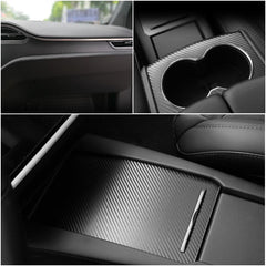 Carbon Fiber Interior Wrap Kit Aufkleber für Tesla [[PL170]] S (2012–2020) – Nicht für Rechtslenker geeignet. Tesla