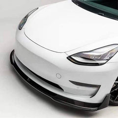 [Real Carbon Fiber] طقم شفاه المصد الأمامي لـ Model 3 (2017-2023)