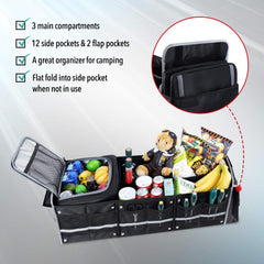 Water & Leakproof Large Collapsible Trunk Organizer For Tesla Model S/X/3/Y/Cybertruck