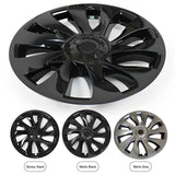 Model 3 Performance Style Wheel Hub Caps - 18" Uberturbine Style Wheel Hubcap (4 Pcs) for Tesla