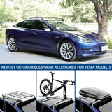 Tesla Model 3 &; Model Y alumiiniset kattotelineen poikkipalkit (2 kpl sarja) (2017-2023)