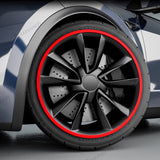 Tesla hjulfälgskydd i aluminiumlegering för alla modeller 3/Y/S/X (4 st) (2012-2023)