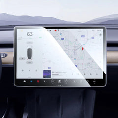 Gösterge Paneli Ekranı ve İkinci Sıra Koltuk Ekranı Koruyucu Temperli Film Tam Kapsar Tesla 2024 Model 3 Yayla