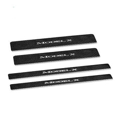 Tesla Carbon Fiber Door Sill Protector Cover For Tesla Model X (2015-2020) - TESLAUNCH