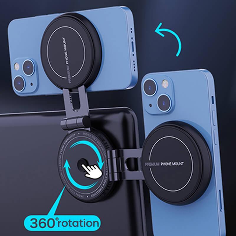 Foldaway Phone Mount Holder With MagSafe For Tesla Model 3/Y (2017+) - T-Launch