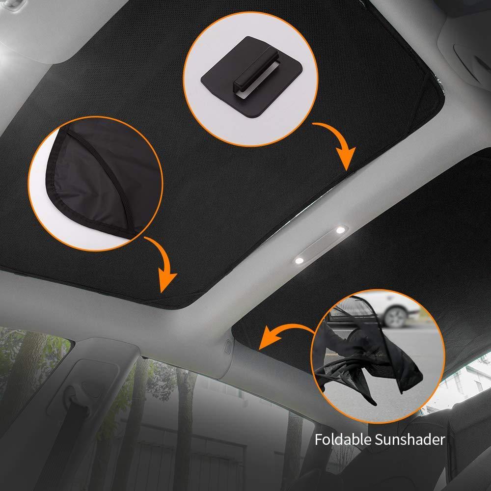 Glass Roof / Sunroof Sunshade for Tesla Model 3(2017-2020) Sun Visor Accessories - T-Launch