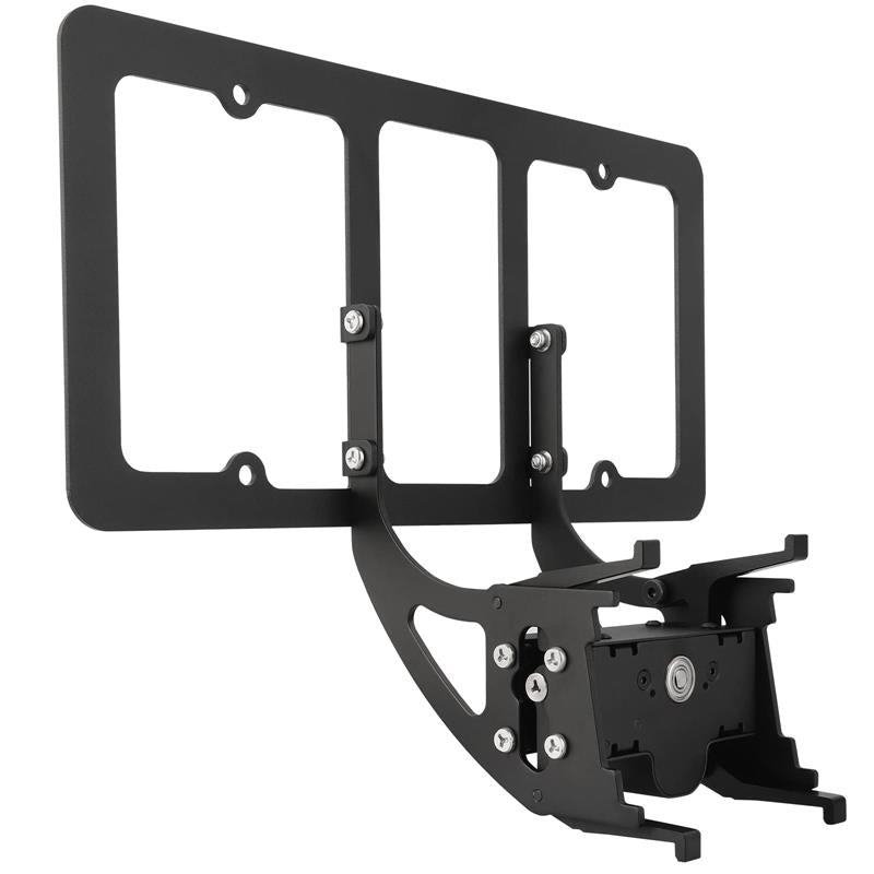No-Drill Front License Plate Mount For 2016-2020 Tesla Model X - Black Aluminum 10 thumbnail image