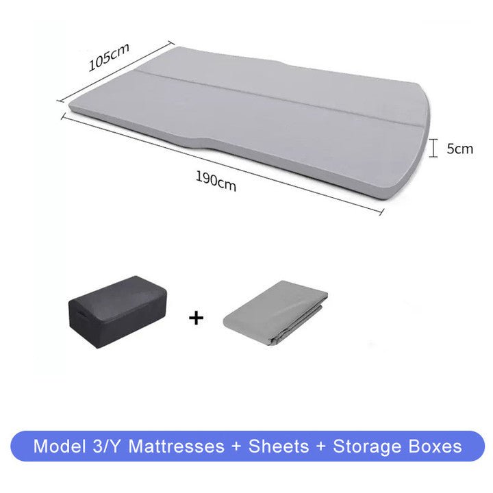 Memory Sponge Trunk Mattress - Camping Mattress for Tesla Model 3/Y - T-Launch