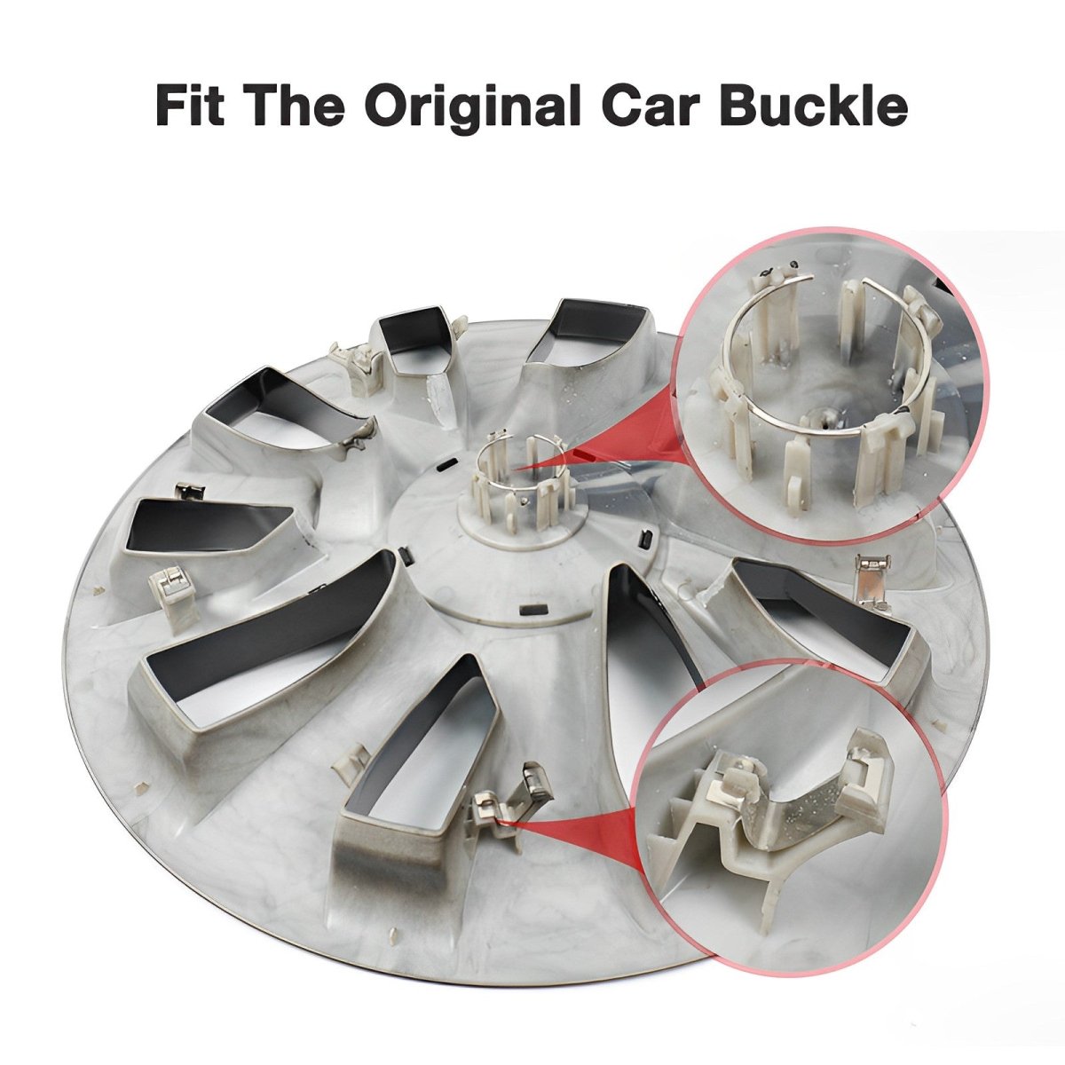 Model 3 Performance Style Wheel Hub Caps - 18" Uberturbine Style Wheel Hubcap (4 Pcs) for Tesla - T-Launch