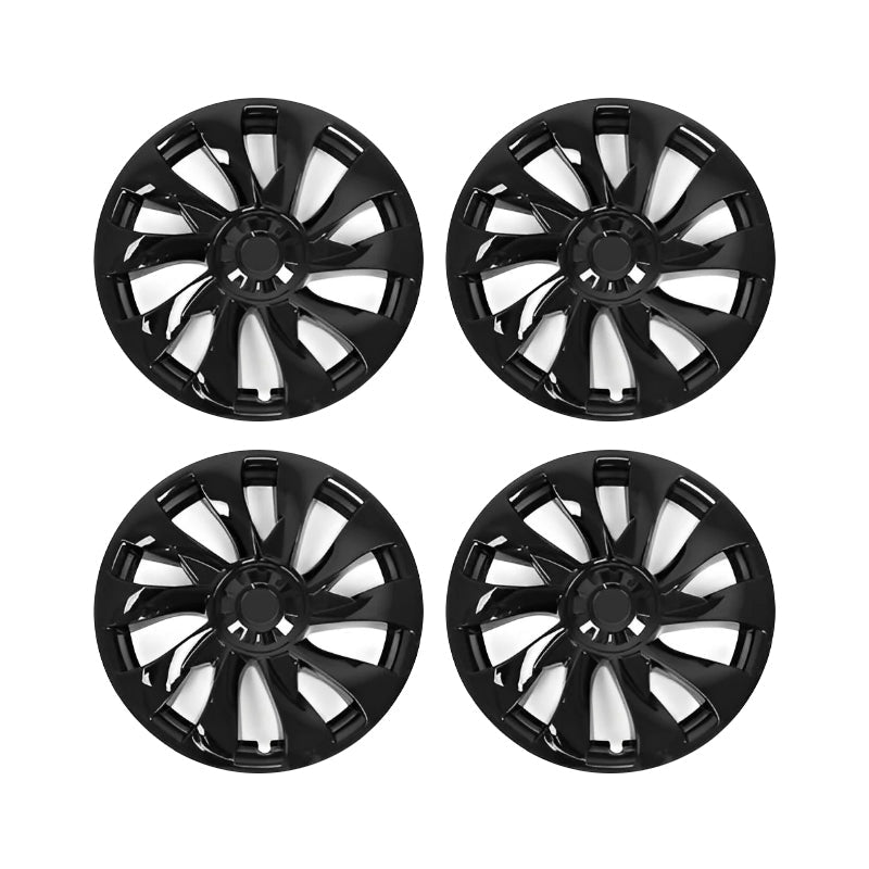 Model 3 Performance Style Wheel Hub Caps - 18" Uberturbine Style Wheel Hubcap (4 Pcs) for Tesla - T-Launch