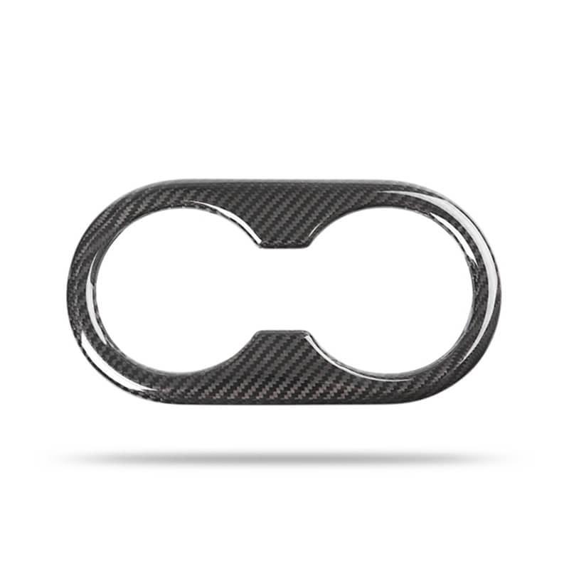 Model 3 Real Carbon Fiber Backseat Cup Holders Cover for Tesla(2017-2023) - T-Launch