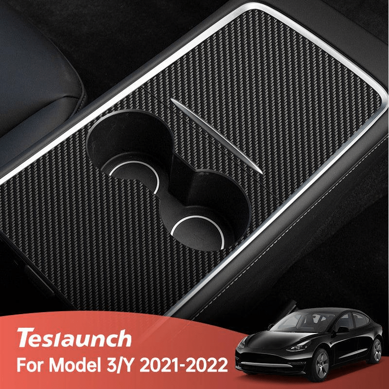 Model 3 / Y Refresh Center Console Decoration Wrap Kit (Gen. 2) for Tesla(2021-2023) - T-Launch