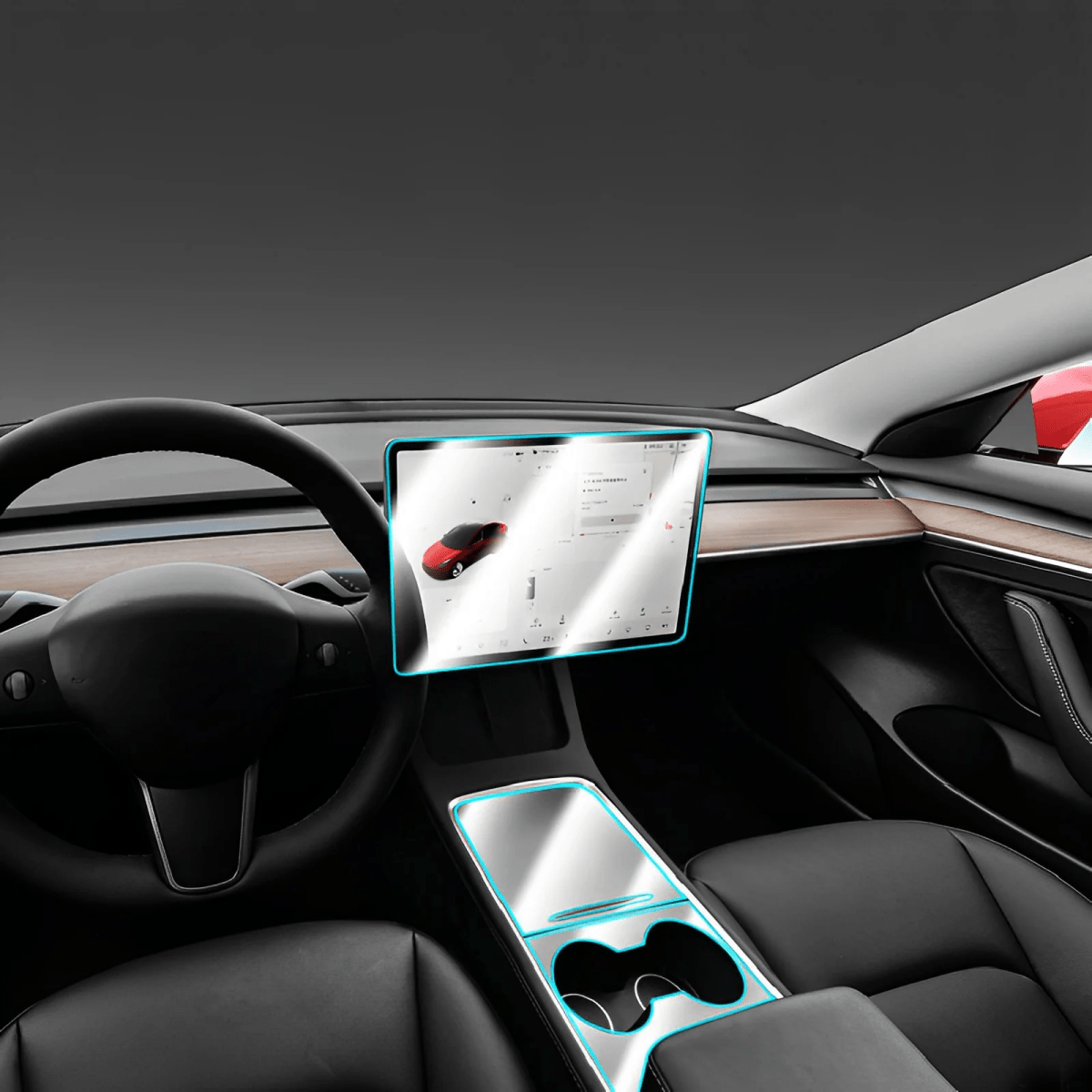 Model 3/Y (2017+) TPU interior Protective Film for Tesla - T-Launch