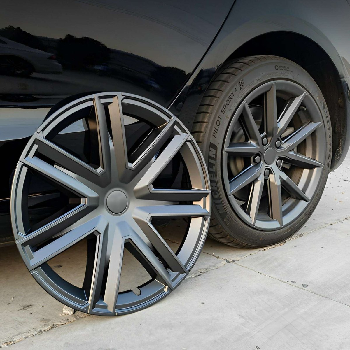 Model 3/Y AMG-Style Wheel Hub Caps Aero Hubcap for Tesla (4 Pcs) - T-Launch
