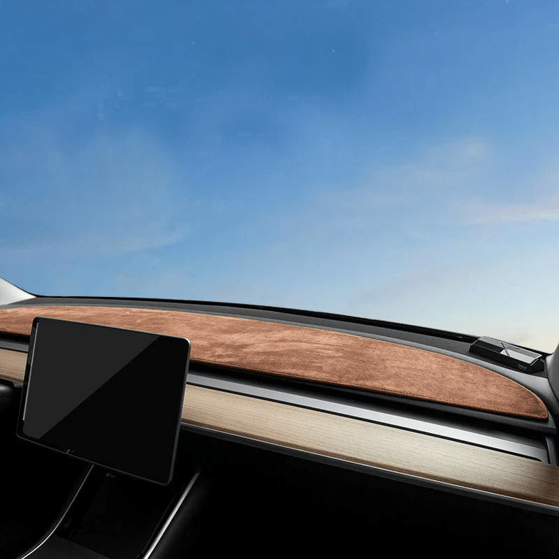 Model 3/Y Flannel Dashboard Cover Front - Dashboard Cover with Heat Insulation for Model 3 and Model Y (2017-2023) - T-Launch
