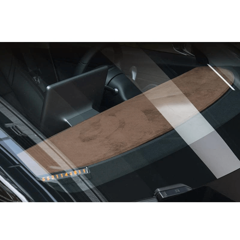Model 3/Y Flannel Dashboard Cover Front - Dashboard Cover with Heat Insulation for Model 3 and Model Y (2017-2023) - T-Launch