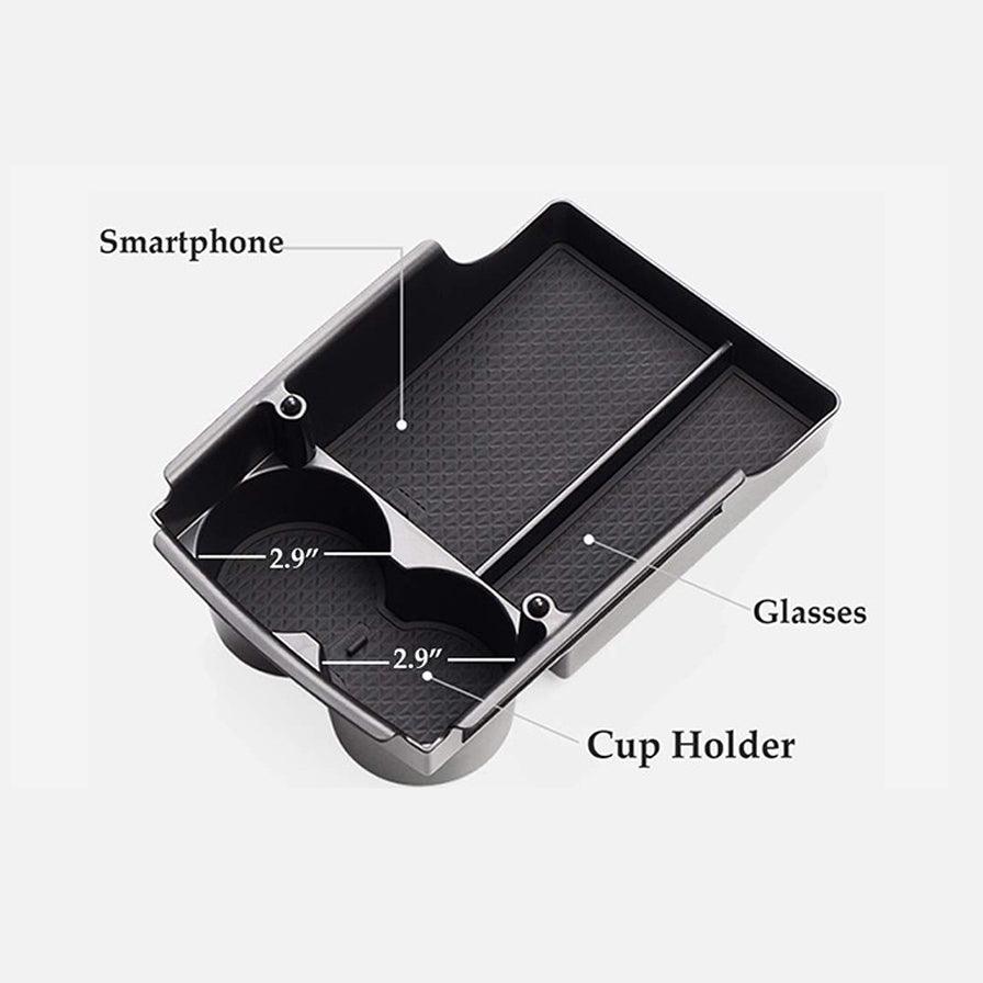 Model S/X Center Console Organizer Storage Box Tray Cup Holder (2016-2020) - T-Launch