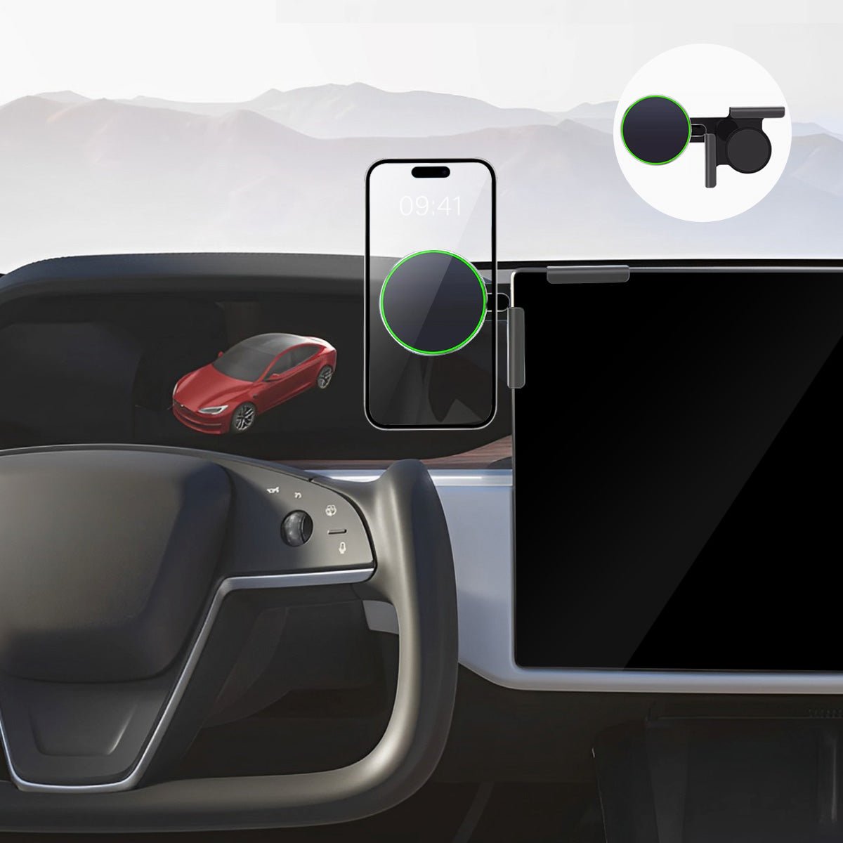 Model S/X MagSafe Solar Phone Holder For Tesla (2021+) - T-Launch
