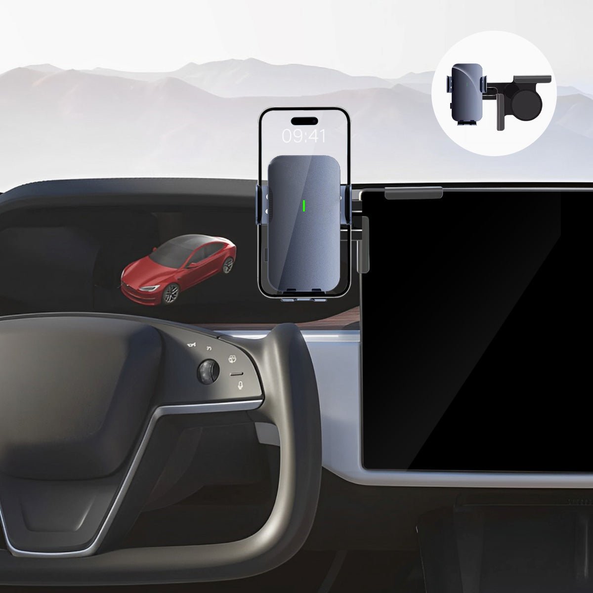 Model S/X MagSafe Solar Phone Holder For Tesla (2021+) - T-Launch