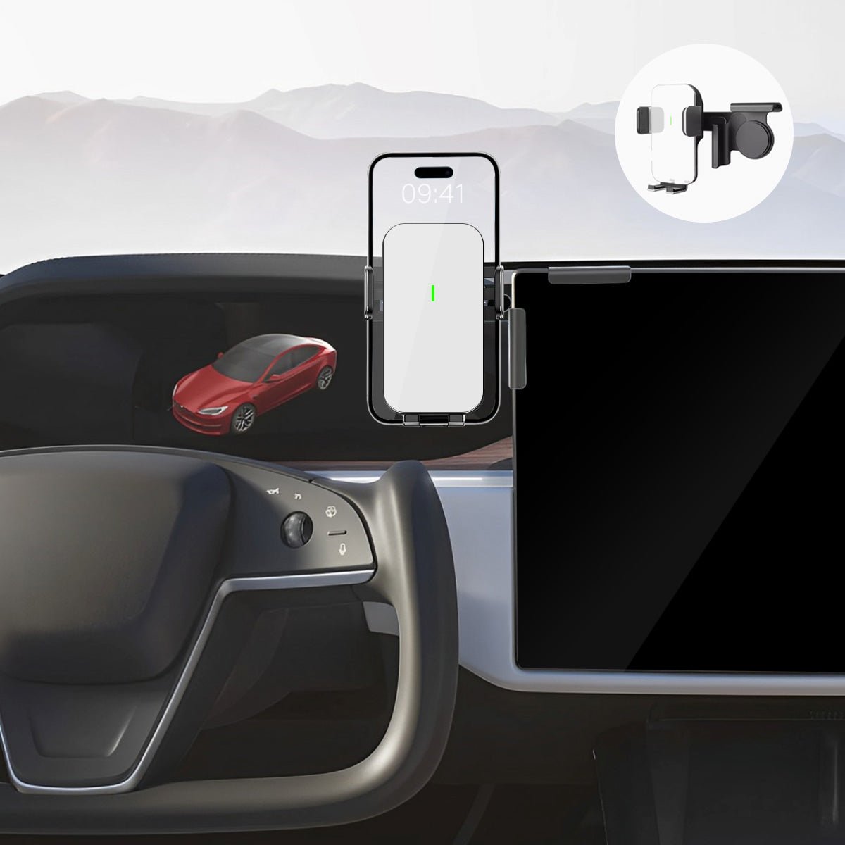 Model S/X MagSafe Solar Phone Holder For Tesla (2021+) - T-Launch
