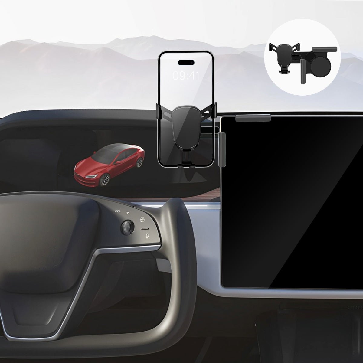 Model S/X MagSafe Solar Phone Holder For Tesla (2021+) - T-Launch
