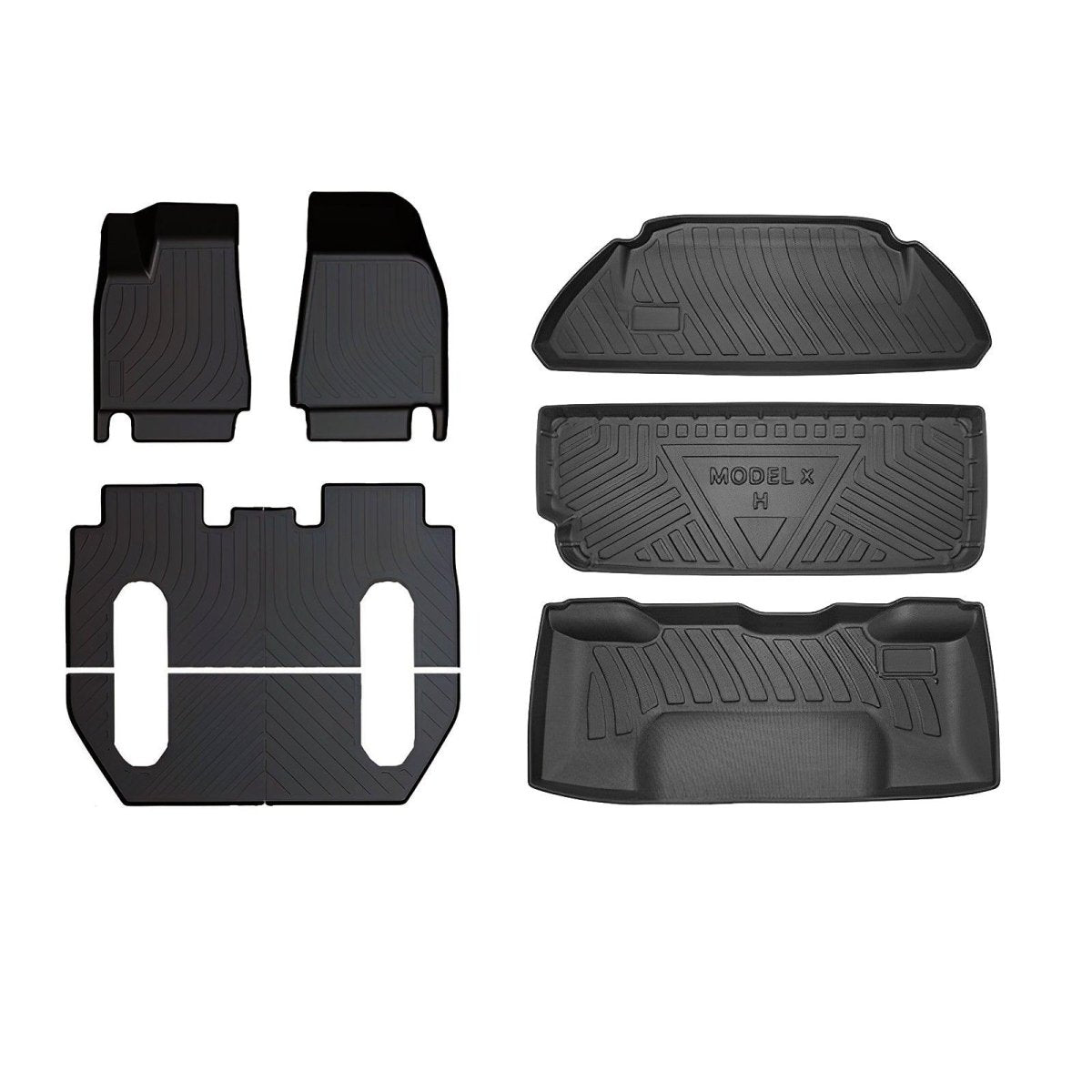 Tesla Model X Floor Mats Trunk Mat Cargo Liner for All Weather (2015-2020) - TESLAUNCH