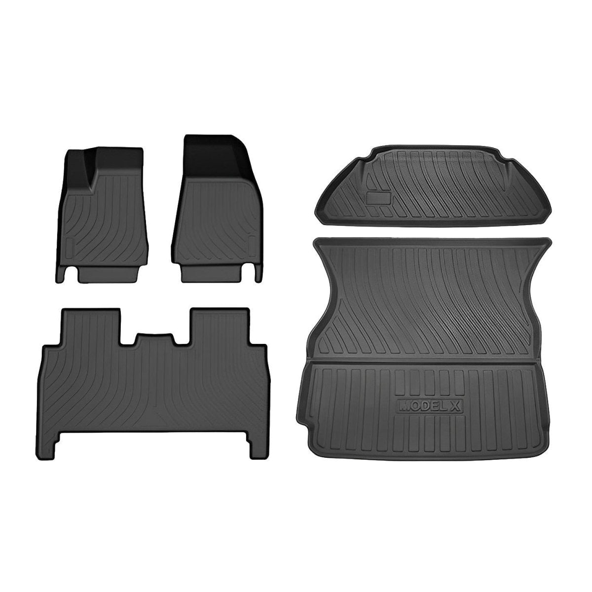 Tesla Model X Floor Mats Trunk Mat Cargo Liner for All Weather (2015-2020) - TESLAUNCH