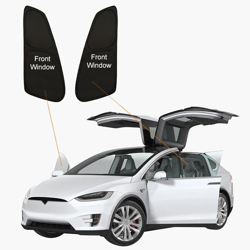 Model X(2015-2026) Privacy And Thermal Insulated Sunshades Curtains for Tesla Opaque Sun Visor for Camping and Daily Use - T-Launch