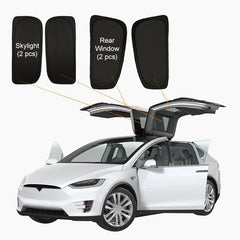 Model X(2015-2026) Privacy And Thermal Insulated Sunshades Curtains for Tesla Opaque Sun Visor for Camping and Daily Use - T-Launch