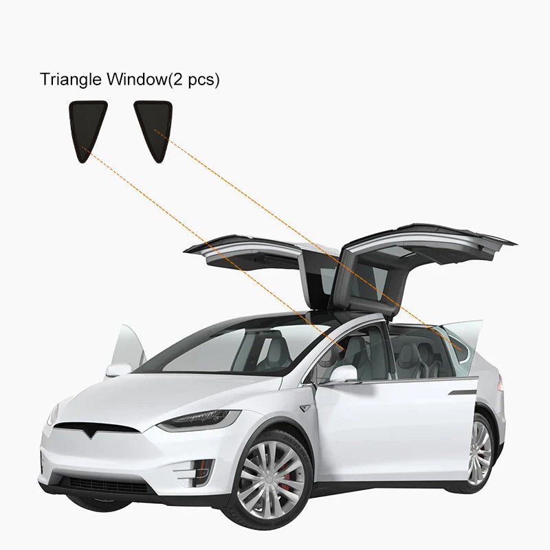 Model X(2015-2026) Privacy And Thermal Insulated Sunshades Curtains for Tesla Opaque Sun Visor for Camping and Daily Use - T-Launch