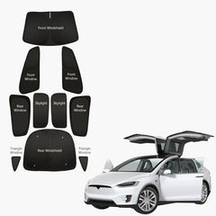 Model X(2015-2026) Privacy And Thermal Insulated Sunshades Curtains for Tesla Opaque Sun Visor for Camping and Daily Use - T-Launch