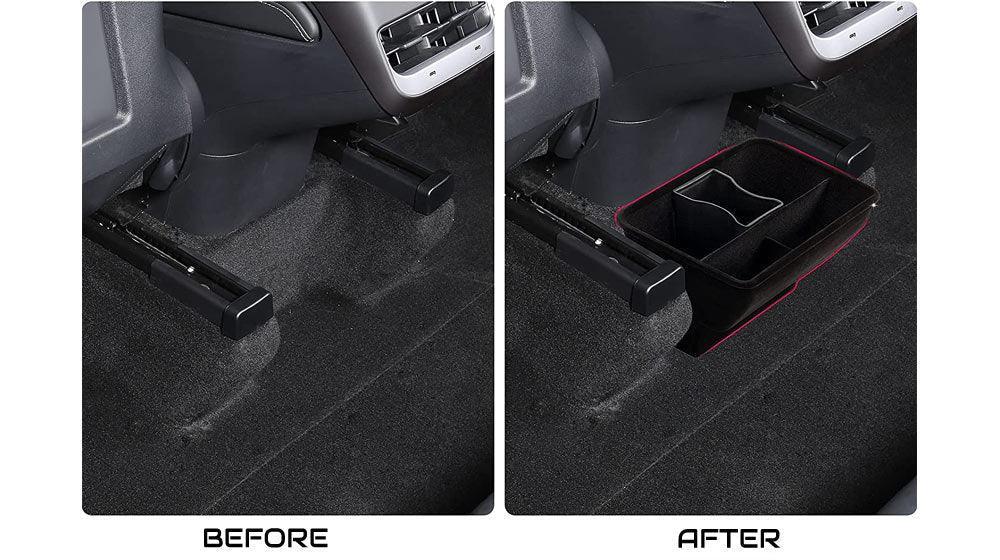 Model Y Backseat Storage Tray & Trash Can (2020-2023) - TESLAUNCH