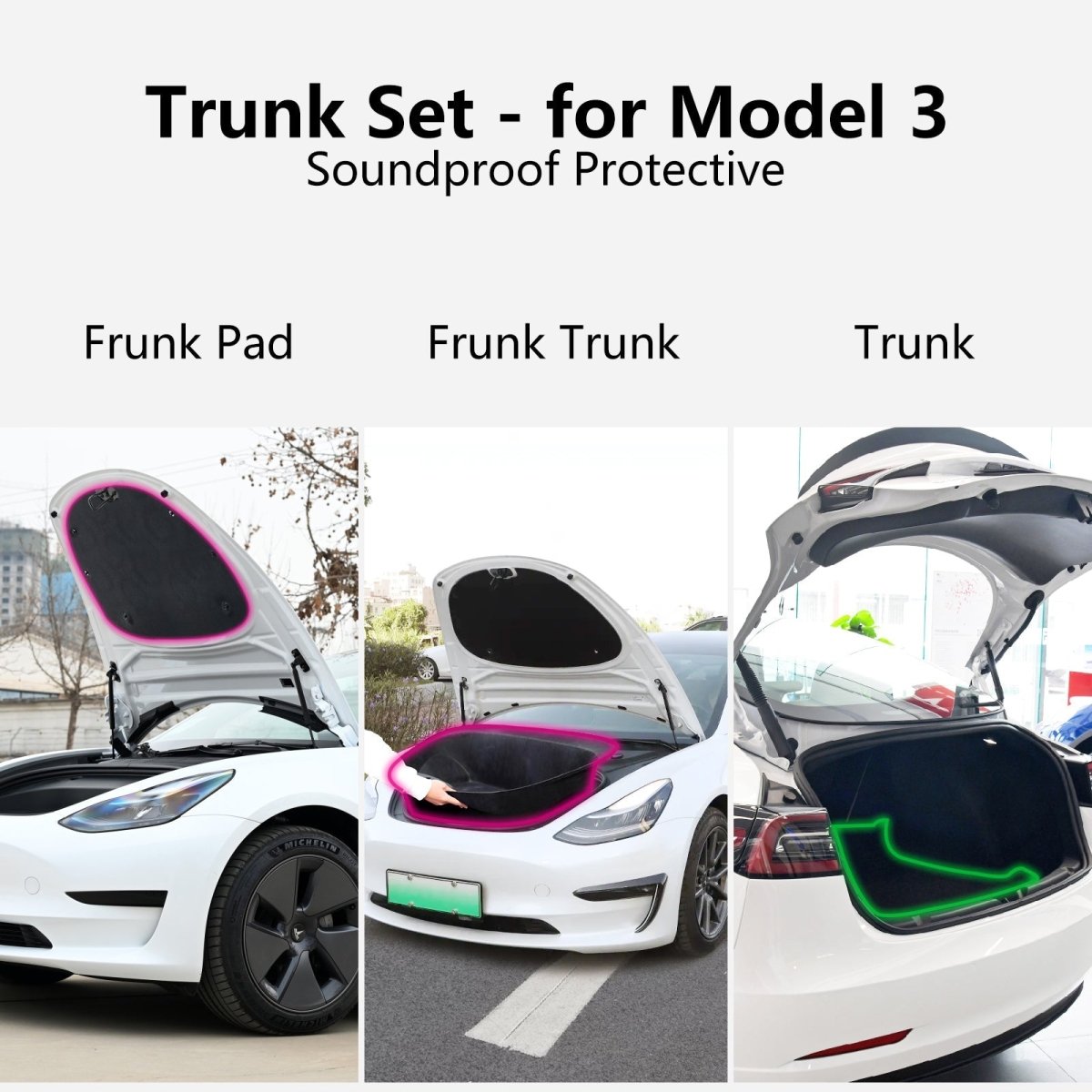 Noise Reduction Kit Set for Tesla - T-Launch