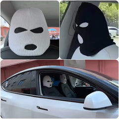 Personalized Funny Hat for Tesla Car Seat Headcover- Fits Model 3/Y/S/X - T-Launch