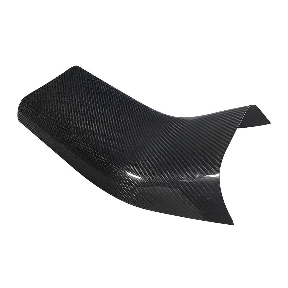 [Real Carbon Fiber] Backseat Center Console Base Cap, Anti-kick Protection Panel (2017-2023) - TESLAUNCH
