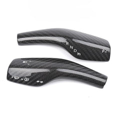[Real Carbon Fiber] Gear Shift Cover, Turn Signal Stalk Covers for Tesla Model 3/Y (2017-2023) - TESLAUNCH