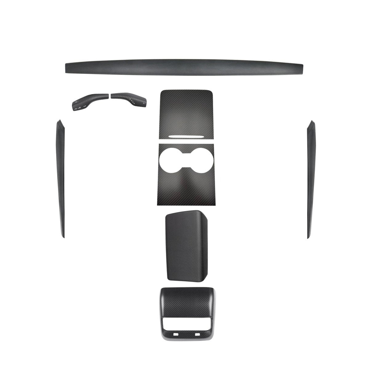 Real Carbon Fiber Interior Mods Wrap Kit for Tesla Model 3 / Y - T-Launch