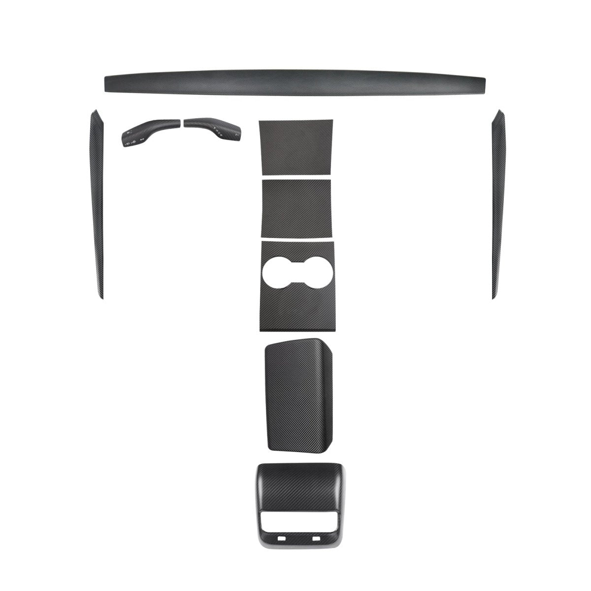 Real Carbon Fiber Interior Mods Wrap Kit for Tesla Model 3 / Y - T-Launch