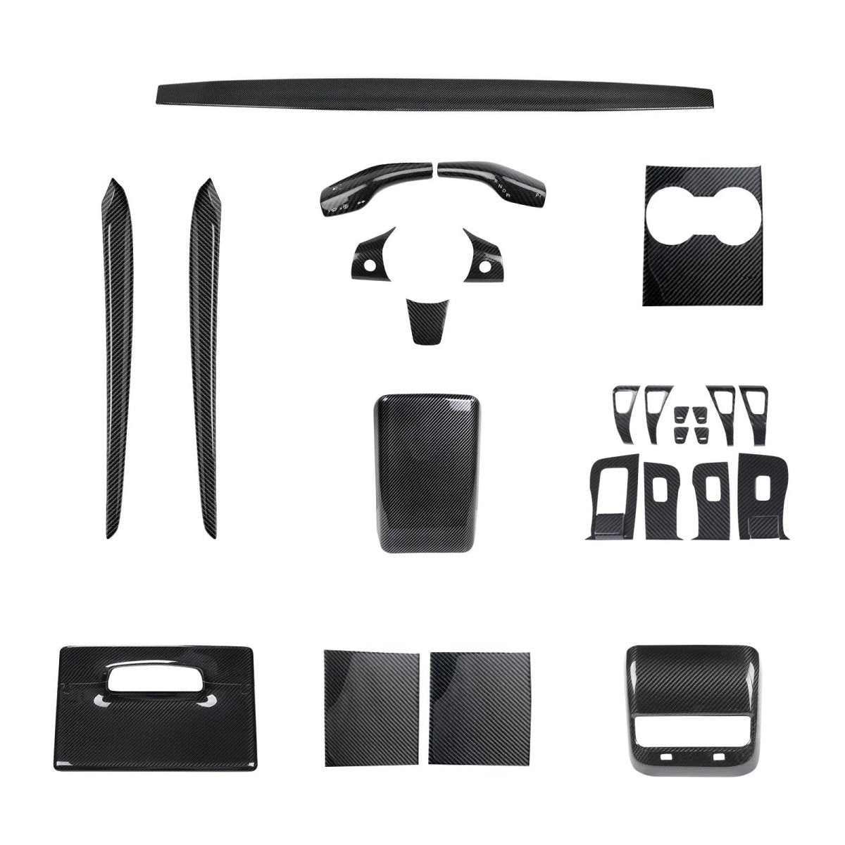Real Carbon Fiber Interior Mods Wrap Kit for Tesla Model 3 / Y - T-Launch