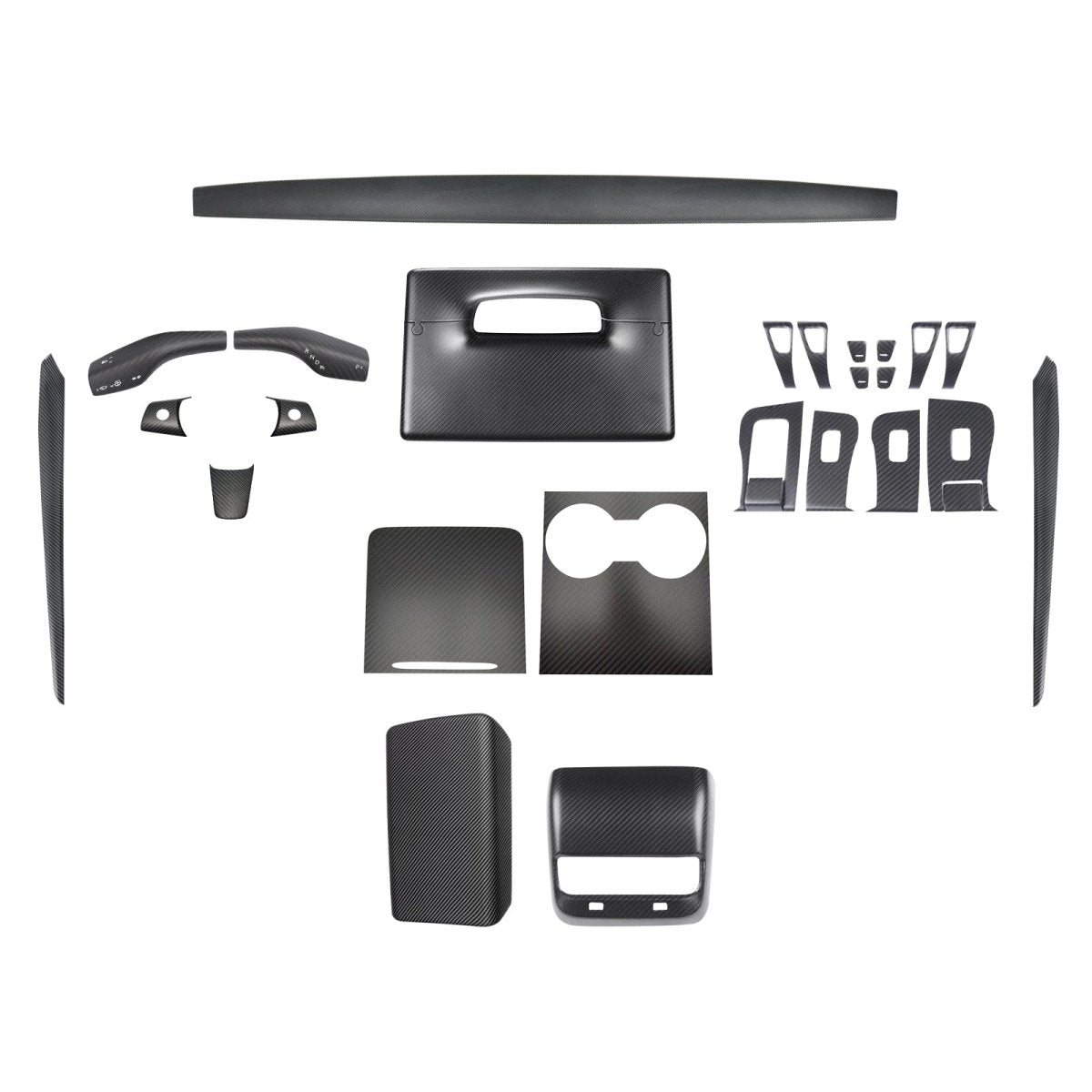 Real Carbon Fiber Interior Mods Wrap Kit for Tesla Model 3 / Y - T-Launch