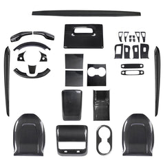 Real Carbon Fiber Interior Mods Wrap Kit for Tesla Model 3 / Y - T-Launch
