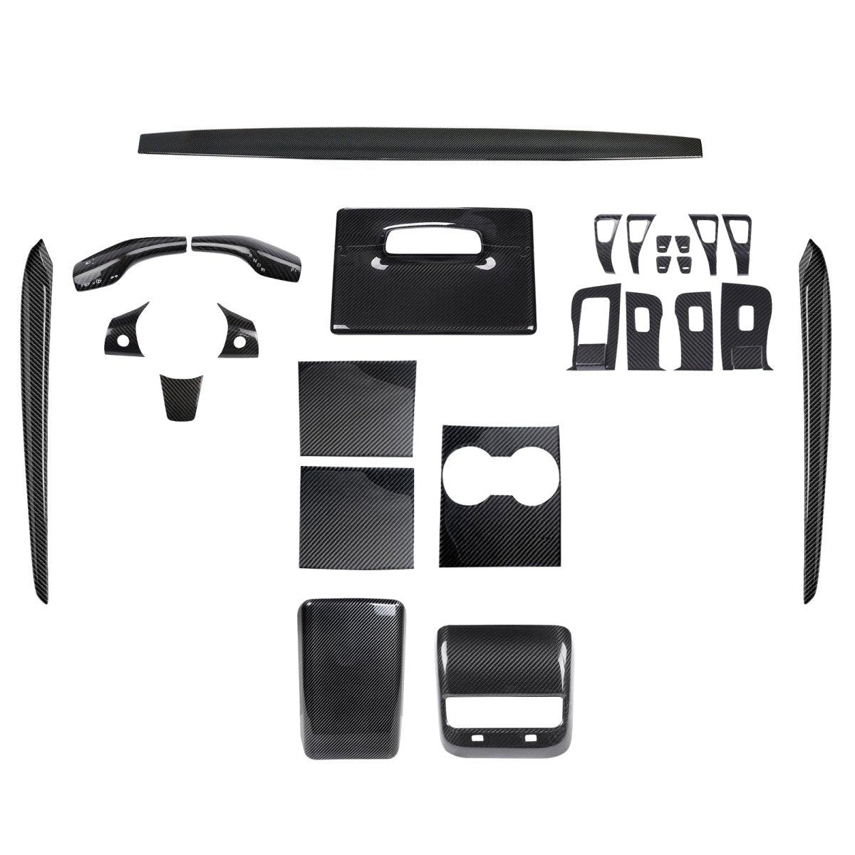 Real Carbon Fiber Interior Mods Wrap Kit for Tesla Model 3 / Y - T-Launch