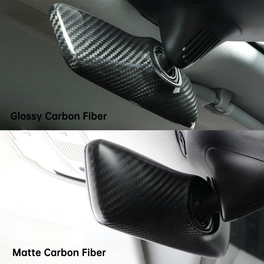 [Real Carbon Fiber] Interior Rearview Mirror Cover For Model 3/Y (2017-2023) - TESLAUNCH