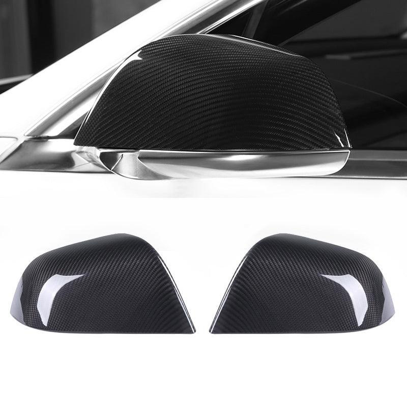 [Real Carbon Fiber] Mirror Cover for Tesla Model 3, OEM Style (1 pair) (2017-2023) - TESLAUNCH