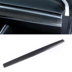 [Real Carbon Fiber] Model 3 / Y Dashboard Cover Center Consoles Dash Covers Cap (2017-2023) - TESLAUNCH