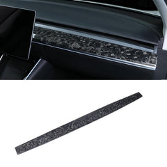 [Real Carbon Fiber] Model 3 / Y Dashboard Cover Center Consoles Dash Covers Cap (2017-2023) - TESLAUNCH