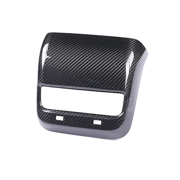 [Real Carbon Fiber] Model 3/Y Backseat Vent Overlay, Center Console Wrap Cover (2017-2023) - TESLAUNCH