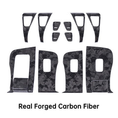 [Real Carbon Fiber] Model 3/Y Door Window Switch Cover, Door Switch Wrap Overlay (2017-2023) - TESLAUNCH